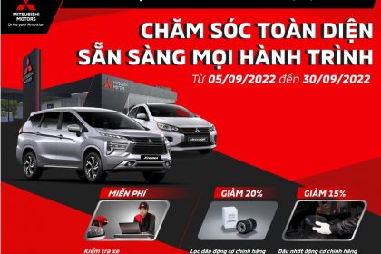 CHIẾN DỊCH “CHĂM SÓC TOÀN DIỆN – SẴN SÀNG MỌI HÀNH TRÌNH” TẠI MITSUBISHI PHÚ THỌ THÁNG 9/2022